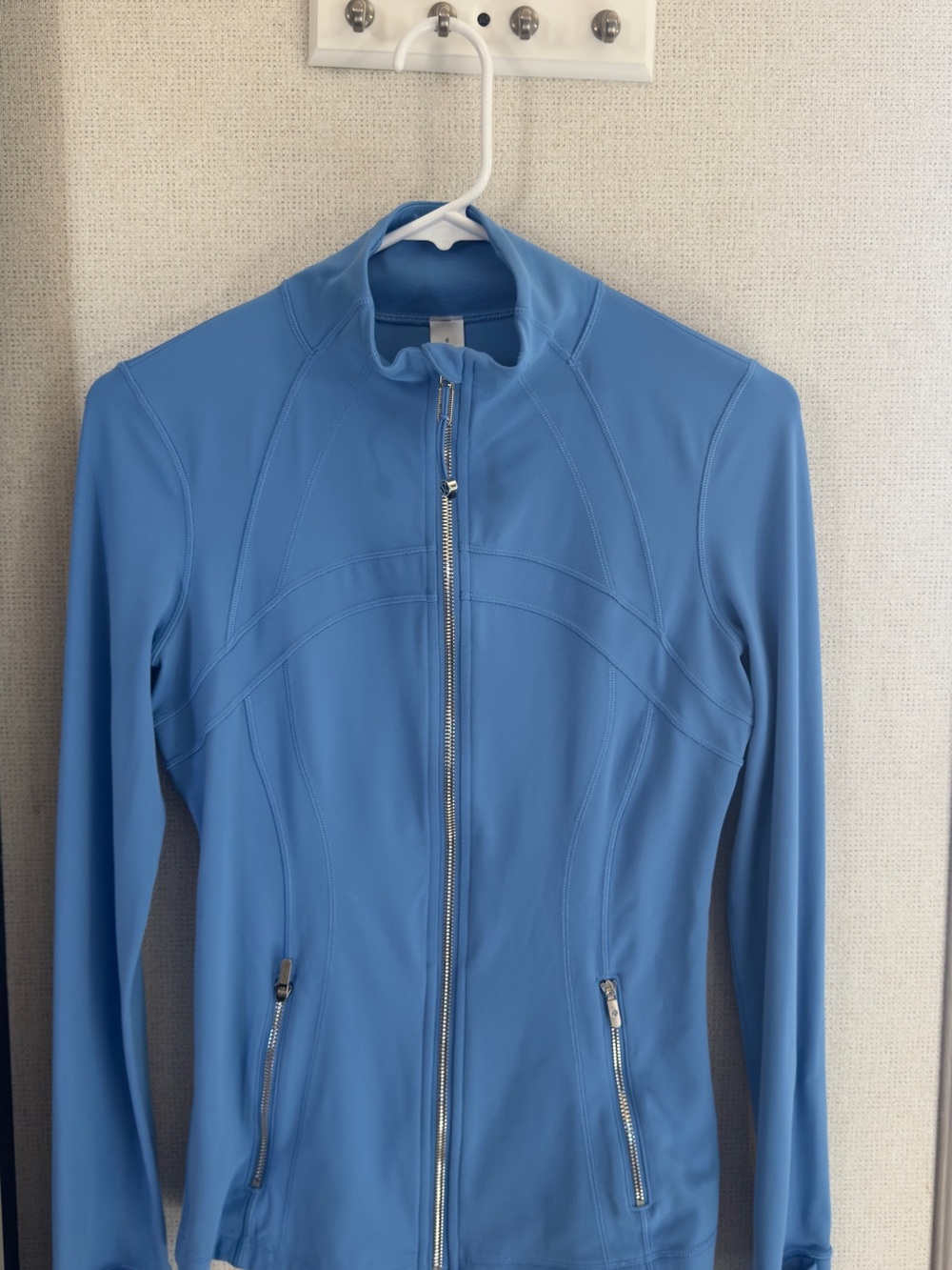 lululemon athletica Light Blue Full-Zip Bomber Jacket